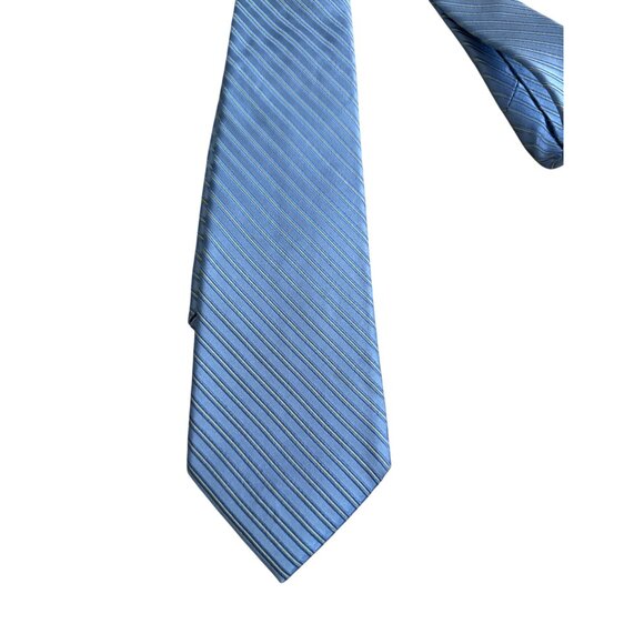 VALENTINO Men's Blue Silk Blend Neck Tie - Picture 2 of 8